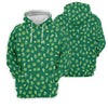Maxcorners St Patrick's Day Beer Four Leaf Clovers Gold Pots Green Golf Shirt, Polo Shirts For Men, Golf Shirts For Men