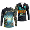 Maxcorners Just A Man Who Loves Fishing Camo Fishing Shirt, Fisherman Gift, SPF Shirt For Men