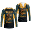 Maxcorners Weekend Hooker Sasquatch Fishing UPF Shirts, Funny Fishing Shirt, Men's Fishing Shirt