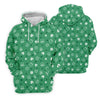 Maxcorners Leprechaun Hat Shamrock Beer Seamless Pattern St. Patrick’s Day Golf Shirt, Polo Shirts For Men, Golf Shirts For Men