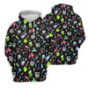 Maxcorners Neon Cocktail Party Pattern Golf Shirt, Women's Golf Shirt, Hawaiian Golf Shirt LM1507