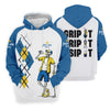 Maxcorners Blue Yellow Skeleton Golfer Beer Polo Shirt, Women’s Golf Apparel, Golf Shirts For Women LM1507