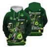 Maxcorners Irish Skull Leprechaun Hat Dark Beer Green St Patrick's Day Polo Shirts For Men, Golf Shirts For Men