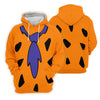 Maxcorners Fred Flintstone Costume Orange Design Golf Shirt, Women's Golf Shirt, Hawaiian Golf Shirt, Golf Polo For Women LM1507