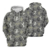 Maxcorners Grey Camo Poodle Dog Pattern Womens Golf Shirt, Womens Polo Shirt, Golf Shirt For Women LM1507