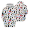 Maxcorners Schnauzer Beach Vacation Tropical Golf Polo Shirt, Golf Shirts For Women, Women’s Golf Apparel LM1507