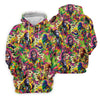 Maxcorners Psychedelic Bigfoot Cannabis Leaf Hawaiian Polo Shirt, Women’s Golf Polo, Golf Shirts For Women LM1507