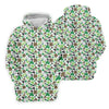 Maxcorners Leopard Pattern St Patrick's Day Shamrock Golf Shirt, Fun Women's Golf Shirts, Women's Golf Tops