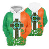 Maxcorners Celtic Cross Knotwork St Patrick's Day Shamrock Golf Shirt, Women's Golf Tops, Ladies Golf Shirts