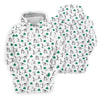 Maxcorners Stick Figure Golf Pose St Patrick's Day Shamrock White Golf Shirt, Polo Shirts For Men, Golf Shirts For Men