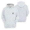 Maxcorners Vitamin G Shamrock Pattern Golf And Beer White Golf Shirt, St Patrick's Day Golf Shirt, Polo Shirts For Men