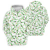 Maxcorners Dark Stout Beer St Patrick's Day Shamrocks White Golf Shirt, Polo Shirts For Men, Golf Shirts For Men