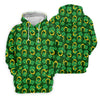 Maxcorners Four Leaf Clovers Golden Horseshoes St Patrick's Day Golf Shirt, Women's Golf Tops, Ladies Golf Polos