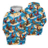Maxcorners Cool Rooster Beach Vacation Hawaiian Golf Shirt, Golf Polo For Women, Printed Golf Shirt LM1507