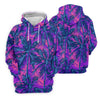Maxcorners Purple Pink Tropical Palm Trees Golf Shirt, Golf Polo For Women, Printed Golf Shirt LM1507