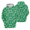 Maxcorners Golf Items Seamless Pattern St. Patrick’s Day Shamrock Golf Shirt, Polo Shirts For Men, Golf Shirts For Men