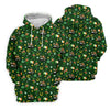 Maxcorners St Patrick's Day Leprechaun Golf Pose Irish Flags Shamrock Golf Shirt, Golf Tops For Men, Golf Shirts For Men