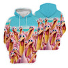 Maxcorners Funny Pink Pelican Beach Crowd Golf Shirt, Women's Golf Shirt, Hawaiian Golf Shirt, Golf Polo For Women LM1507