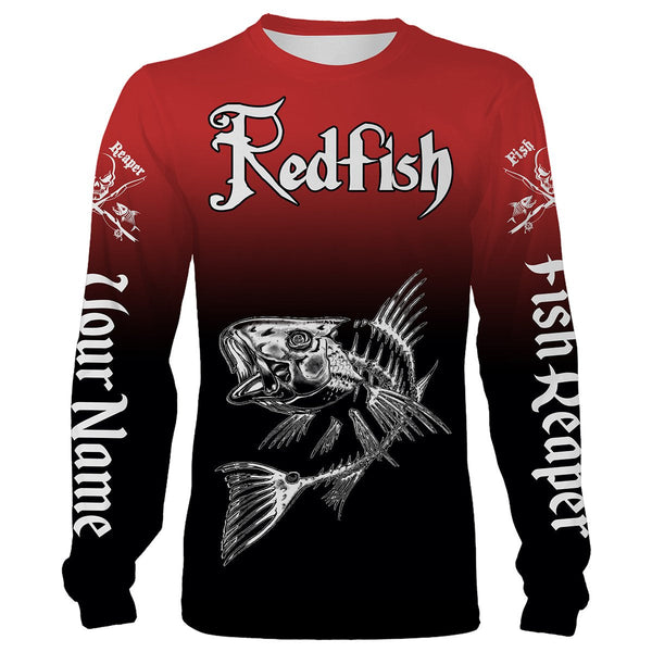 Maxcorners Redfish Puppy Drum Fishing Custom Name Hoodie