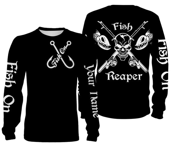 Maxcorners Customize Name Fish Reaper Fishing 3D Shirts