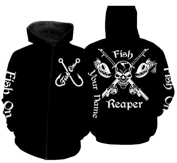 Maxcorners Customize Name Fish Reaper Fishing 3D Shirts