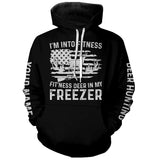 Maxcorners I'm into fitness deer in my freezer shirt for deer hunter in deer hunting season LM2608