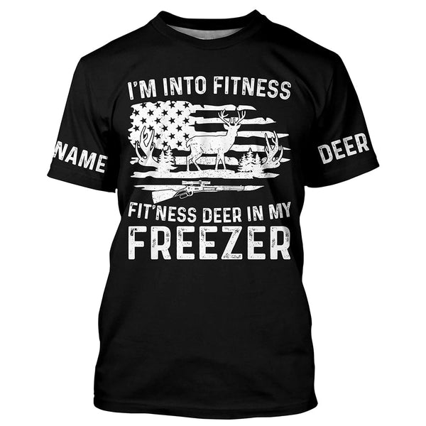 Maxcorners I'm into fitness deer in my freezer shirt for deer hunter in deer hunting season LM2608