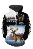 Maxcorners Deer Hunting Customize Name 3D Shirts