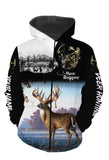 Maxcorners Deer Hunting Customize Name 3D Shirts