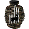 Maxcorners Deer hunting custom name America flag camo all over print Shirts, Hoodie, Zip up hoodie LM2608