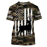 Maxcorners Deer hunting custom name America flag camo all over print Shirts, Hoodie, Zip up hoodie LM2608