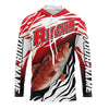 Maxcorners Redfish Master Fishing Jerseys Customize Name 3D Shirts Green