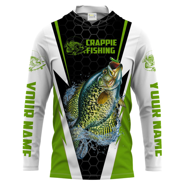 Maxcorners Crappie Fishing Jerseys Crappie Custom Name 3D Shirts