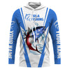 Maxcorners Tuna Fishing American Flag Custom Fishing Shirts, Patriotic Fishing gifts Fishing jerseys | blue LM0501