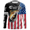 Maxcorners Walleye Fishing American Flag Fish Hook Custom Long Sleeve Tournament Fishing Shirts LM0501
