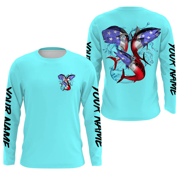 Maxcorners Customize Name Mahi Mahi, Wahoo, Tuna Fishing 3D Shirts