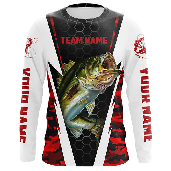 Maxcorners Bass Fishing Jerseys For Fishing Team 3D Shirts Customize Name