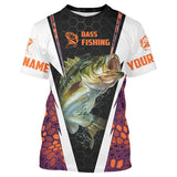 Maxcorners Customized Name Bass Fishing 3D Shirts