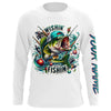 Maxcorners Wishin' I Was Fishin' Custom Funny Bass Christmas Fishing Shirts Bass Christmas Fishing Gifts LM0201