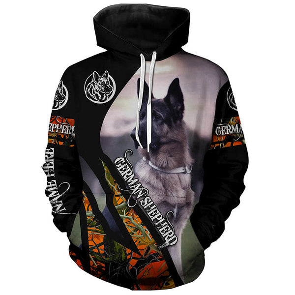 Maxcorners German Shepherd Hunting Customize Name 3D Shirts