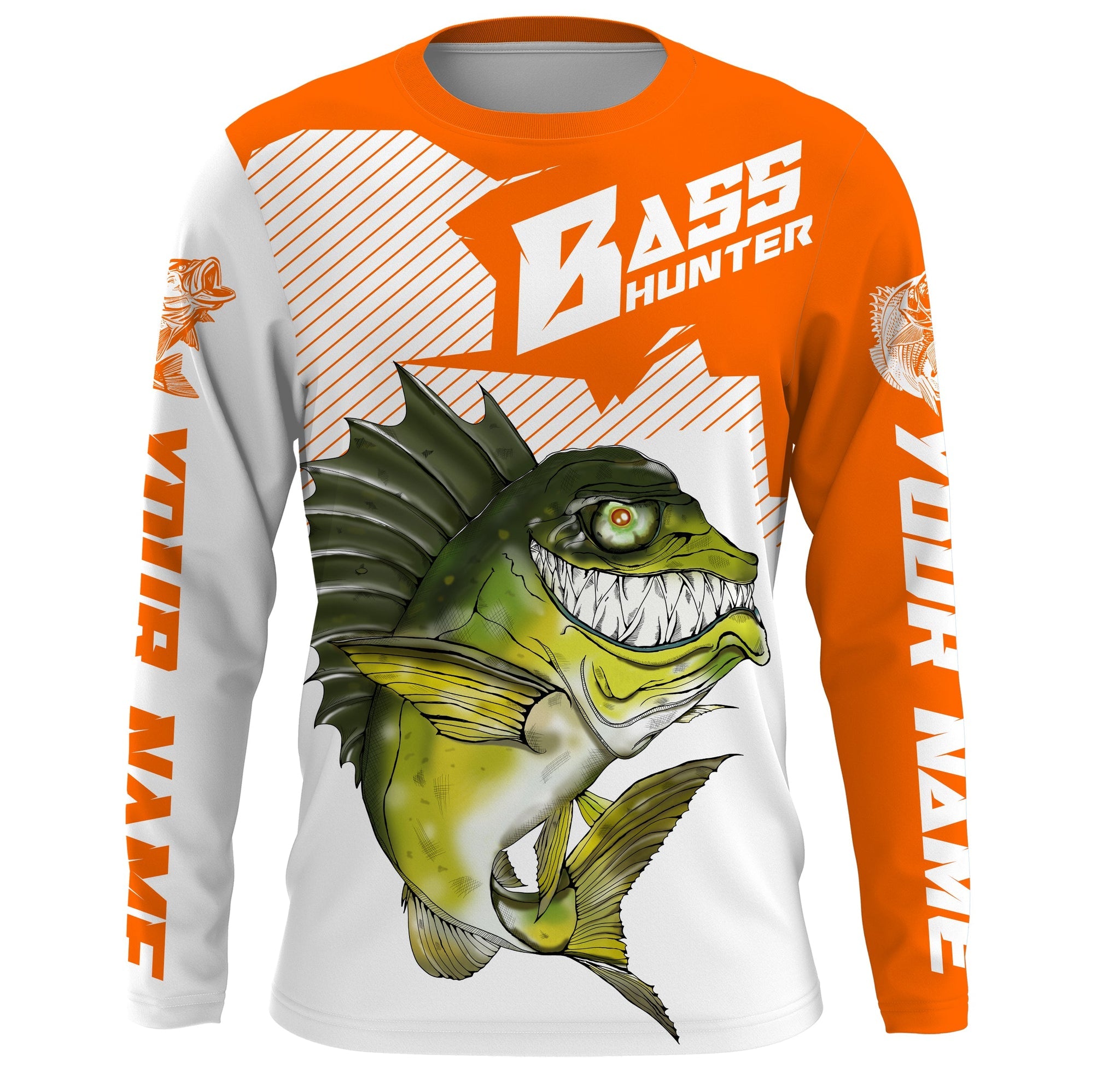 Angry Largemouth Bass fishing Custom name and boat name fishing