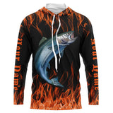 Maxcorners King Salmon Halloween Fishing Customize Name 3D Shirts