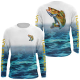 Maxcorners Customize Name Walleye Fishing Jerseys 3D Shirts