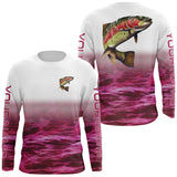 Maxcorners Rainbow Trout Fishing 3D Shirts Customize Name