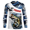 Maxcorners Personalized Bass Fishing Jerseys, Camo Bass Fishing Long Sleeve Tournament Shirts LM0201