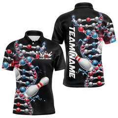 Maxcorners Bowling Is In My Dna Custom Bowling Polo Shirts For Men And Women Bowling Team Bowling League Shirt