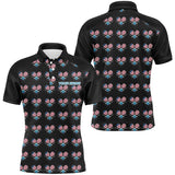 Maxcorners Pickleball Polo Shirts For Men, Patriotic Pickleball Jerseys For Team