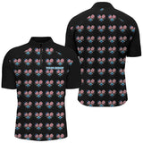 Maxcorners Pickleball Polo Shirts For Men, Patriotic Pickleball Jerseys For Team