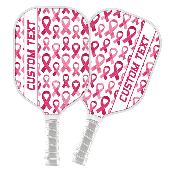 Maxcorners Pink Ribbon Pattern Custom Pickleball Paddle