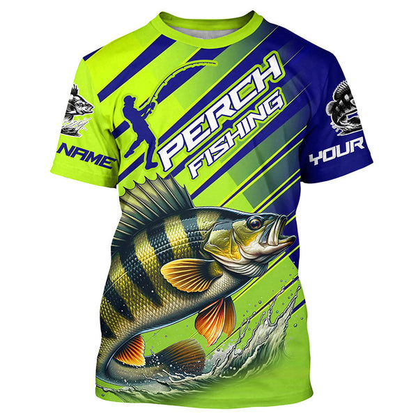 Maxcorners Custom Perch Fishing Uv Protection Long Sleeve Shirts, Perch Tournament Fishing Shirt MT2108
